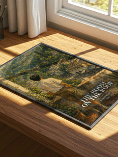 The Room On The Roof watercolour book poster framed on wall – coming of age wall art