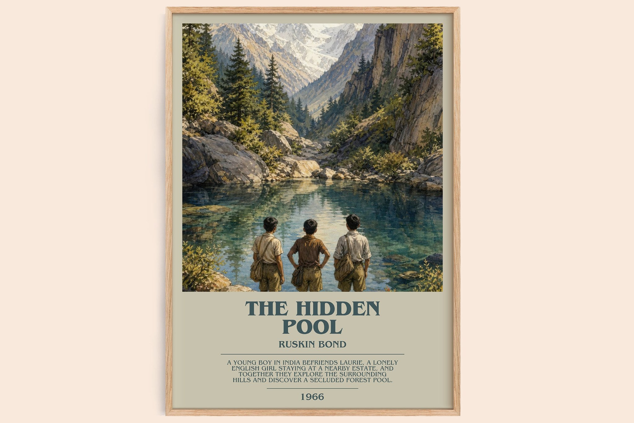 The Hidden Pool Bookish Wall Art by Ruskin Bond