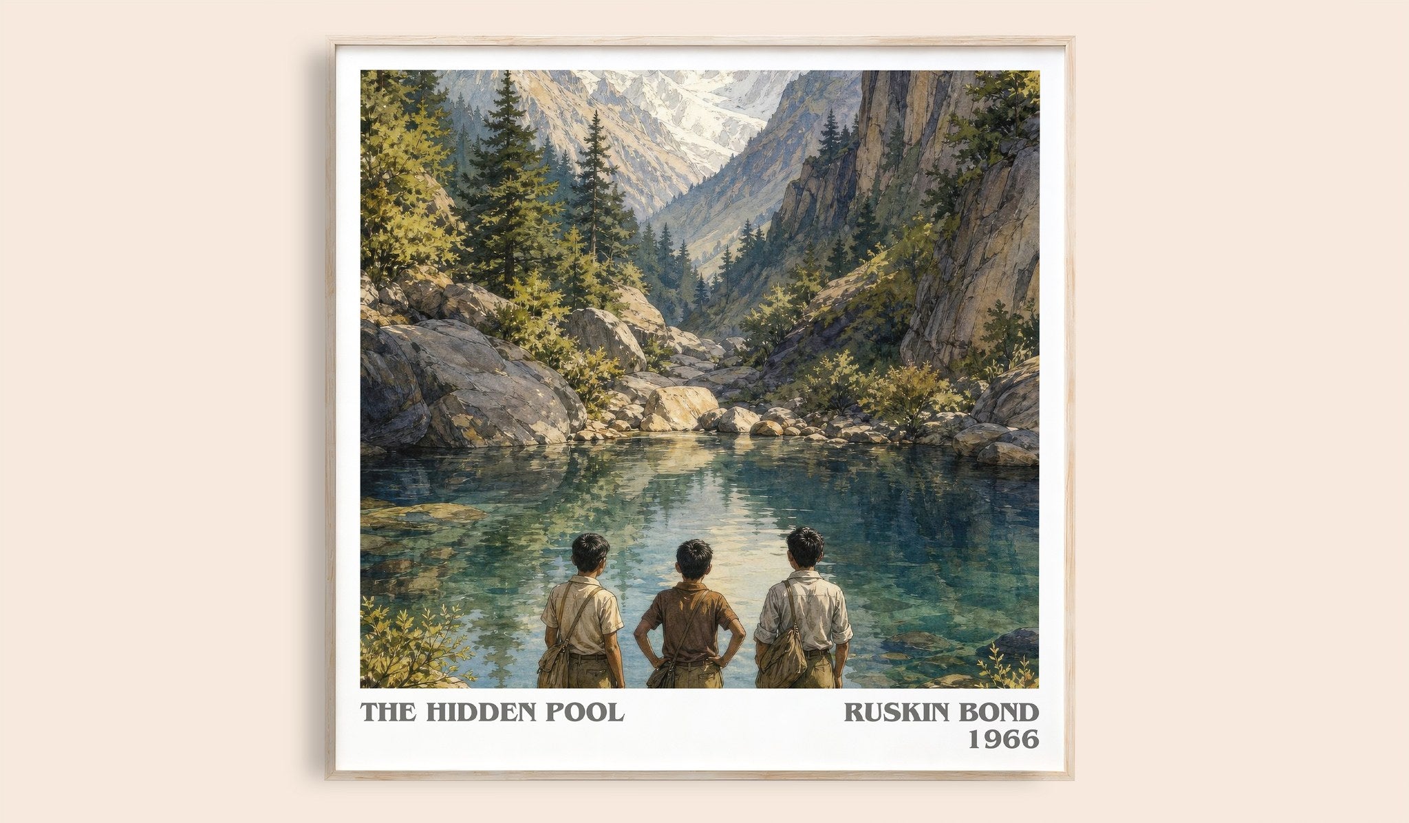 The Hidden Pool Literary Art Print by Ruskin Bond