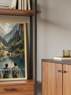 The Hidden Pool book watercolour illustration paper finish options – matte satin gloss