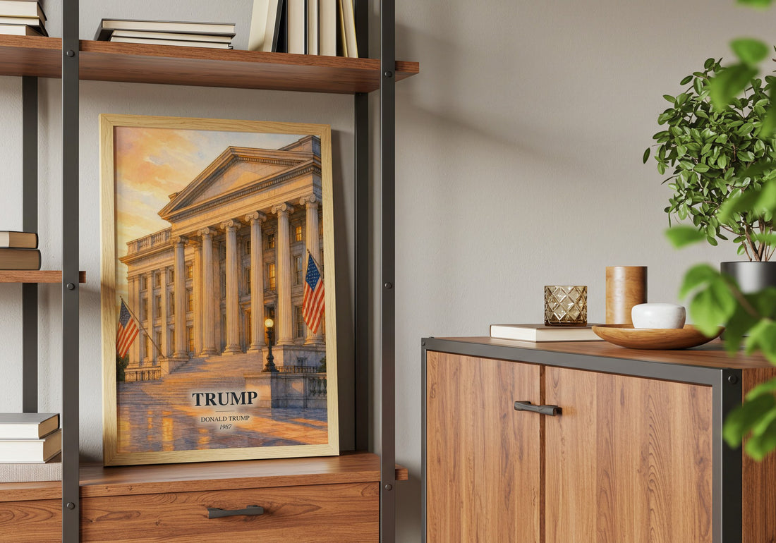 Trump book watercolour illustration paper finish options – matte satin gloss