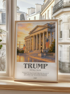 Trump bookish poster colour and style options – Donald Trump book art