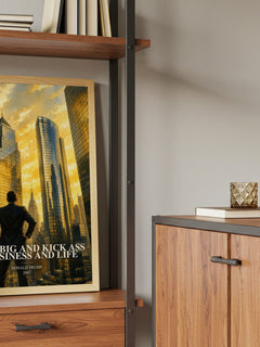 Think big and kick ass in business and life book watercolour illustration paper finish options – matte satin gloss