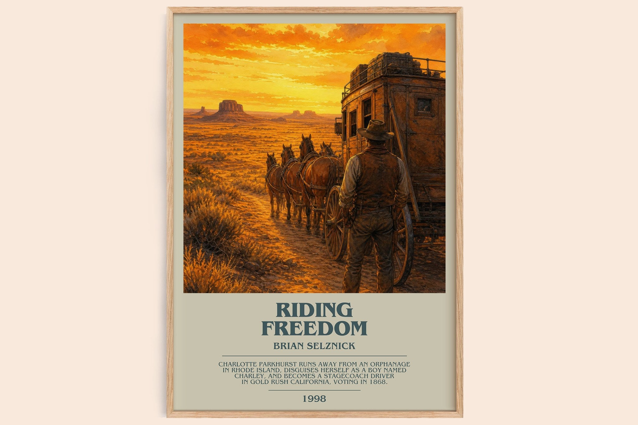Riding Freedom Bookish Wall Art by Brian Selznick