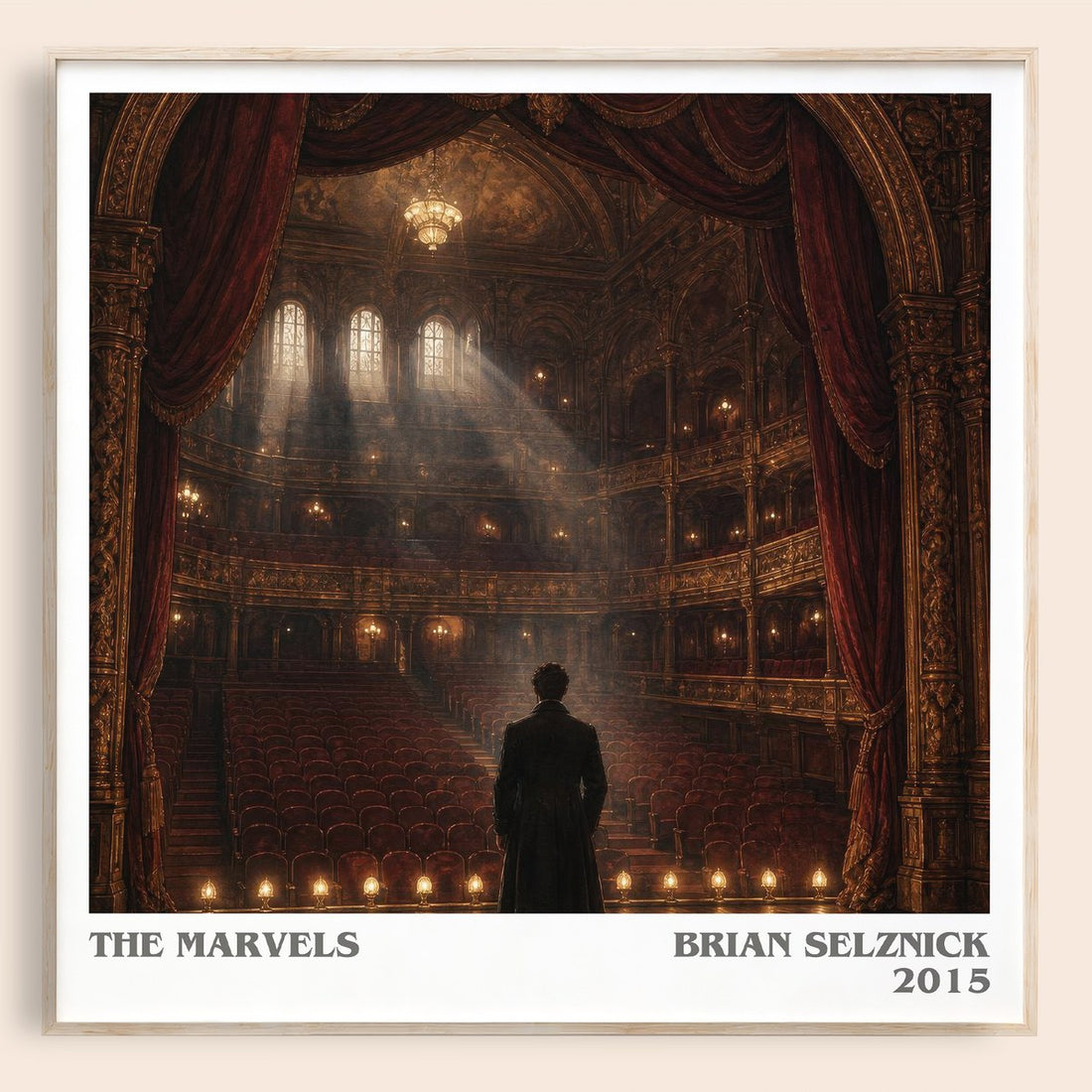 The Marvels literary book poster by Brian Selznick – framed literary art print