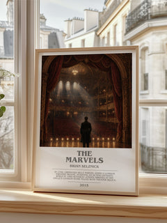 The Marvels bookish poster colour and style options – Brian Selznick book art
