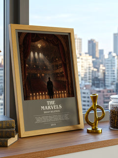 The Marvels bookish print framed by window – literary home decor