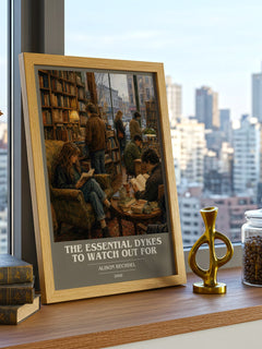 The Essential Dykes to Watch Out For book cover print framed by window – literary home decor