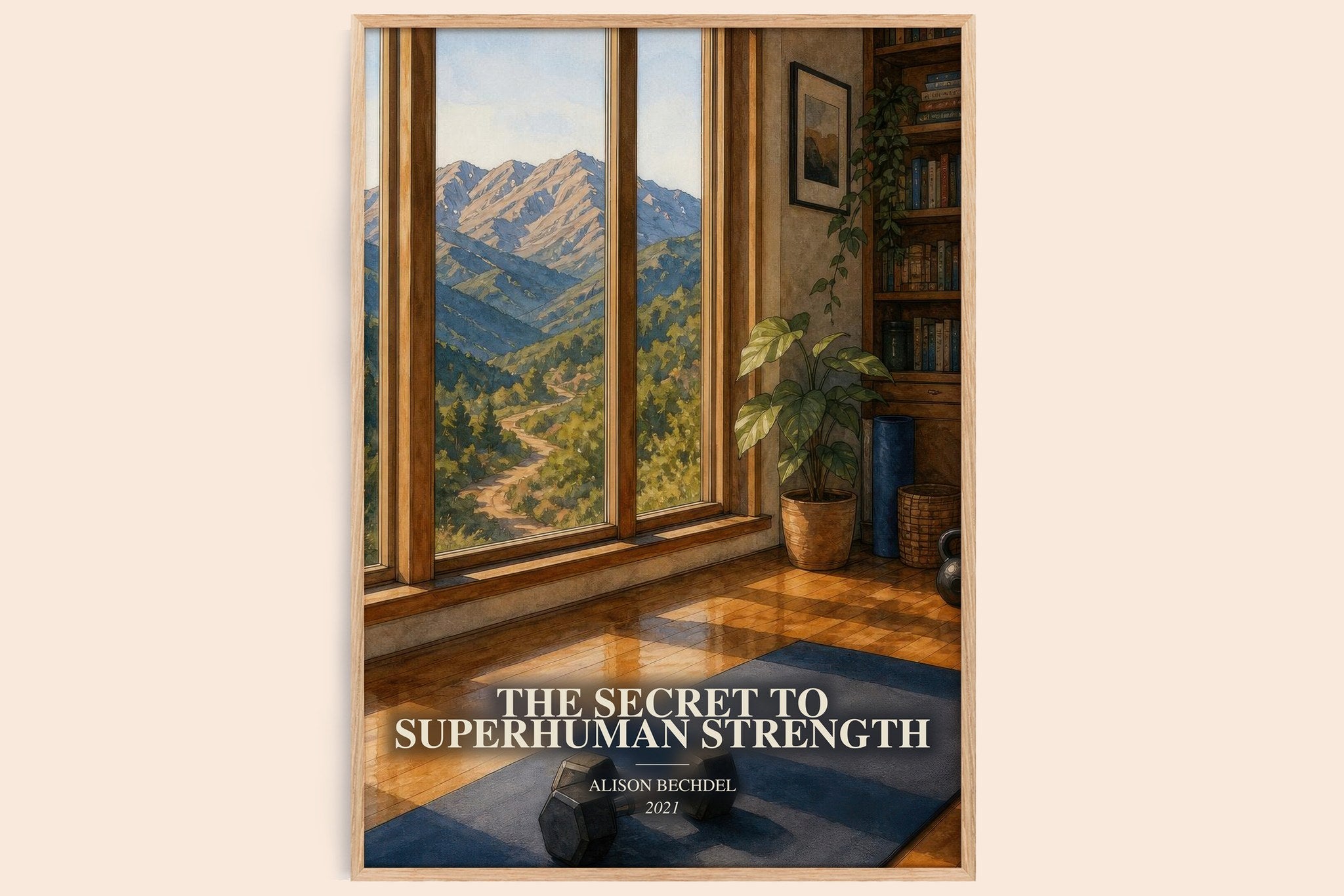 The Secret to Superhuman Strength Book Watercolour Illustration by Alison Bechdel