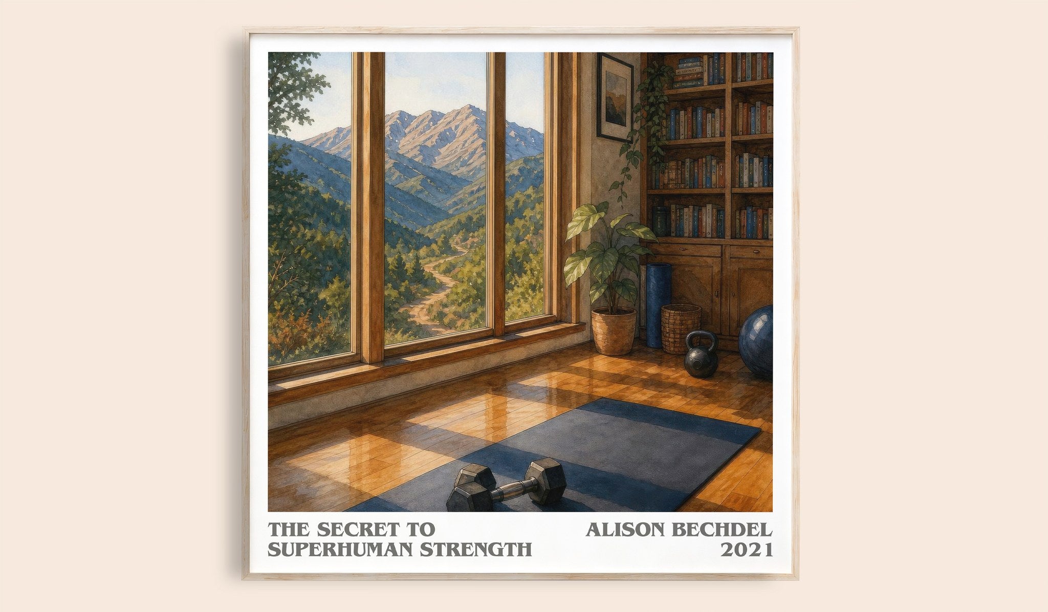 The Secret to Superhuman Strength Literary Art Print by Alison Bechdel