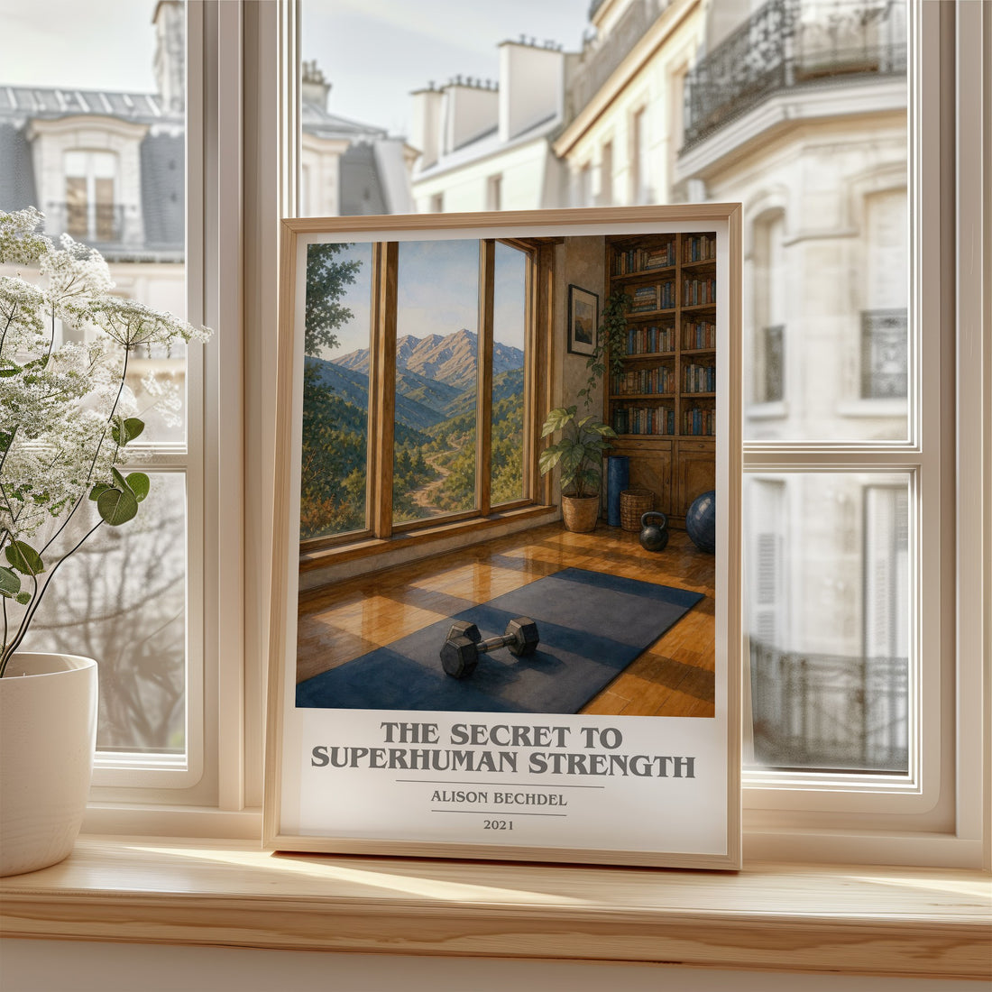 The Secret to Superhuman Strength book cover poster colour and style options – Alison Bechdel book art