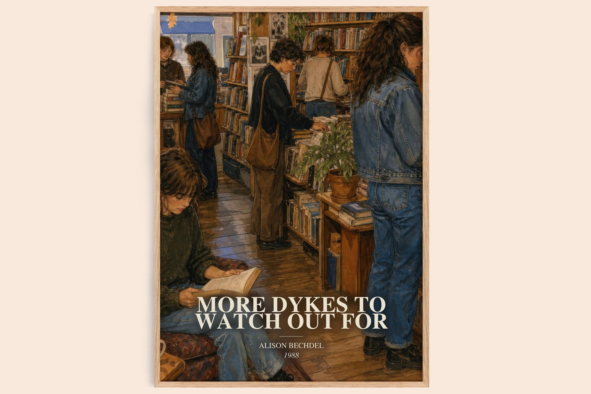 More dykes to watch out for Book Watercolour Illustration by Alison Bechdel