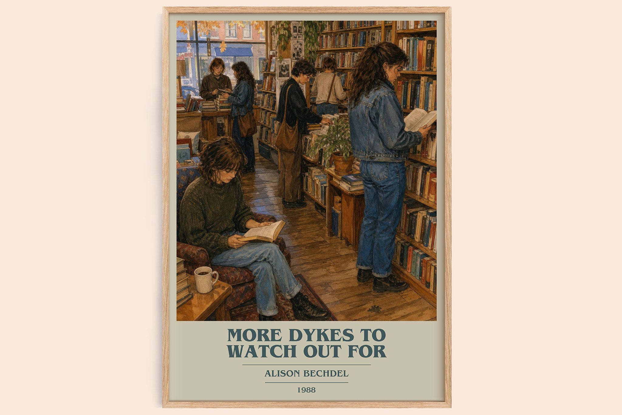 More dykes to watch out for Book Cover Poster by Alison Bechdel