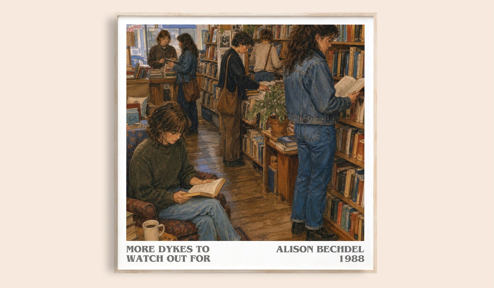 More dykes to watch out for Literary Art Print by Alison Bechdel