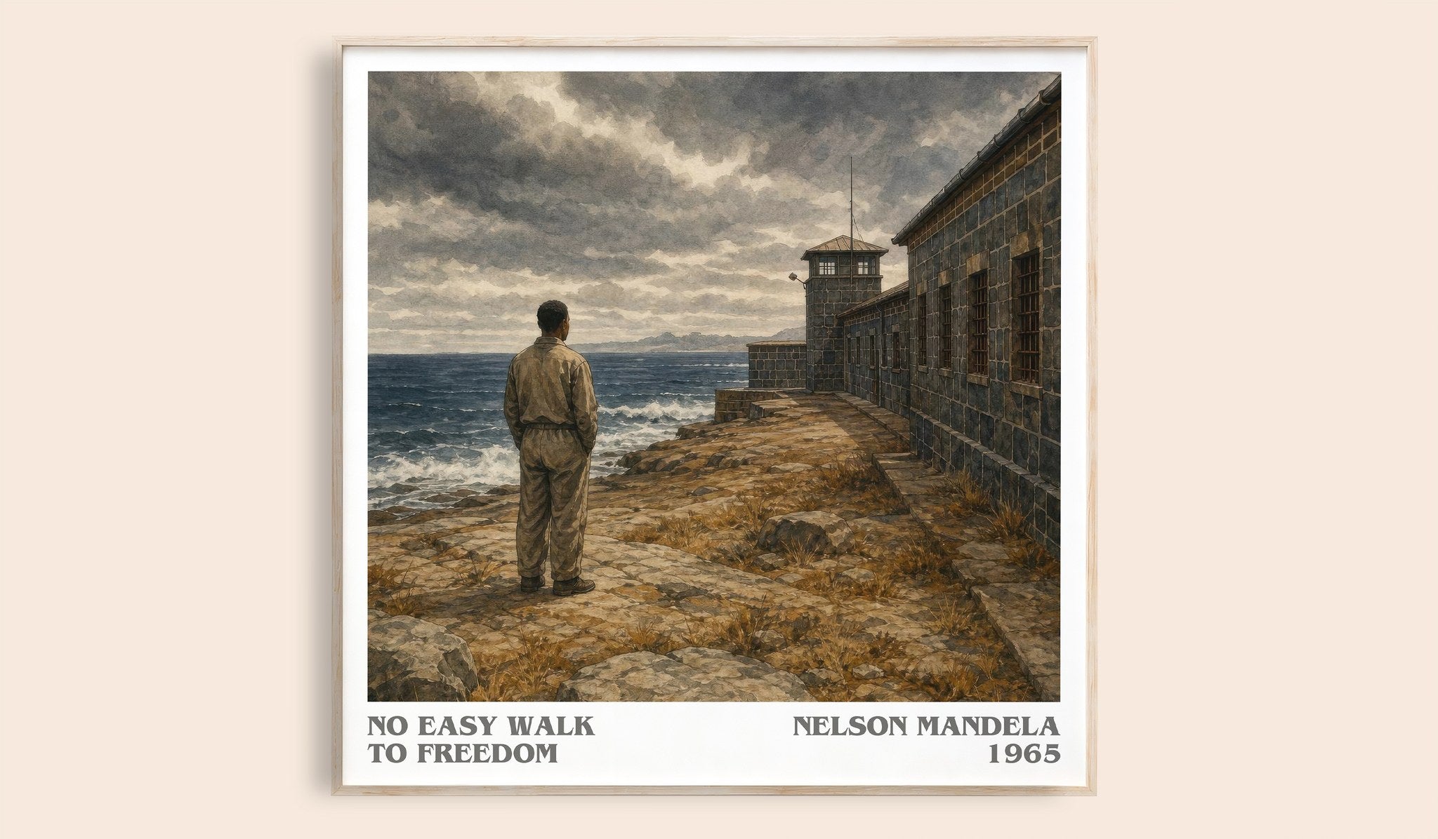 No Easy Walk to Freedom Literary Art Print by Nelson Mandela