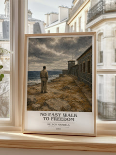 No Easy Walk to Freedom book cover poster colour and style options – Nelson Mandela book art