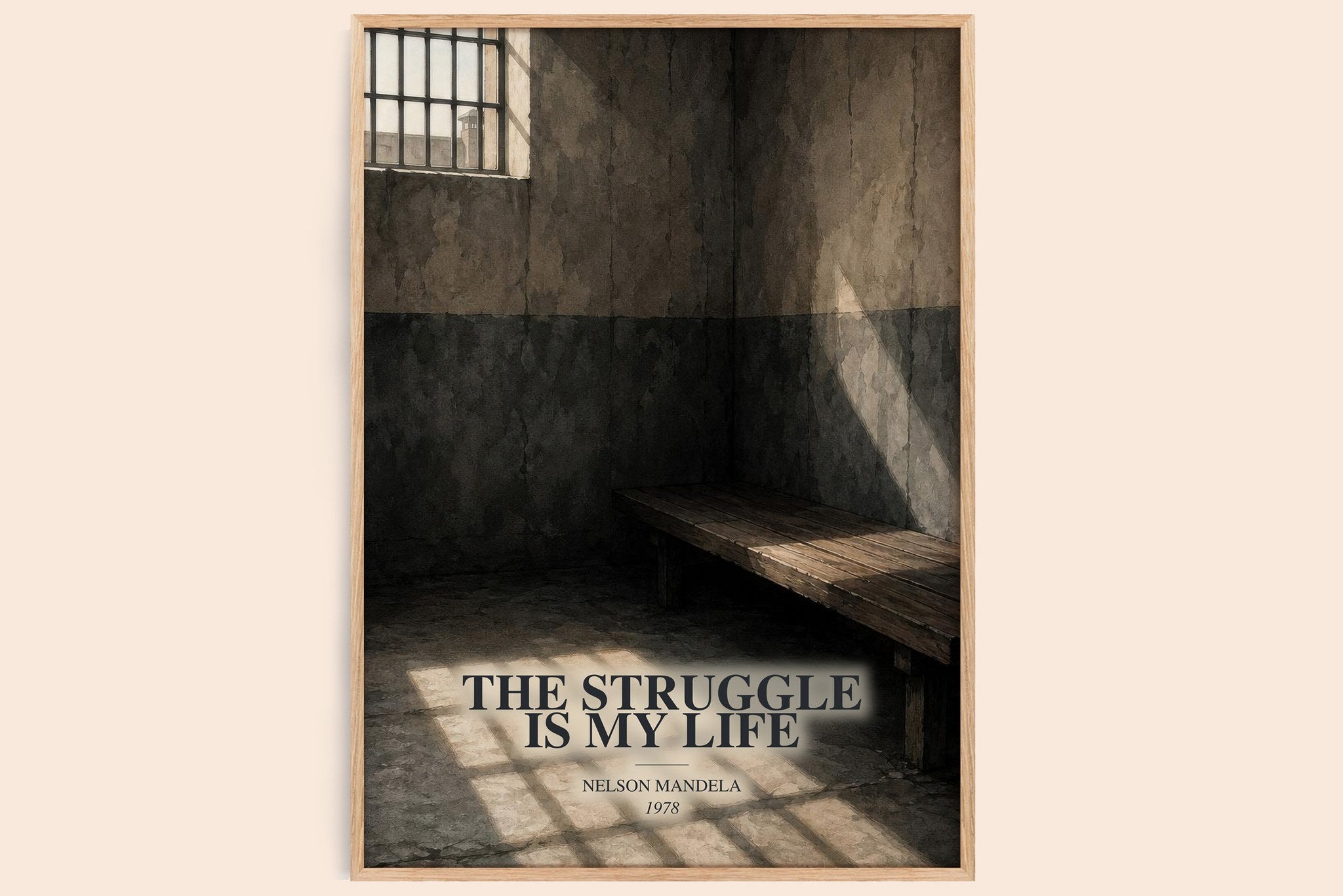 Struggle Is My Life Book Watercolour Illustration by Nelson Mandela