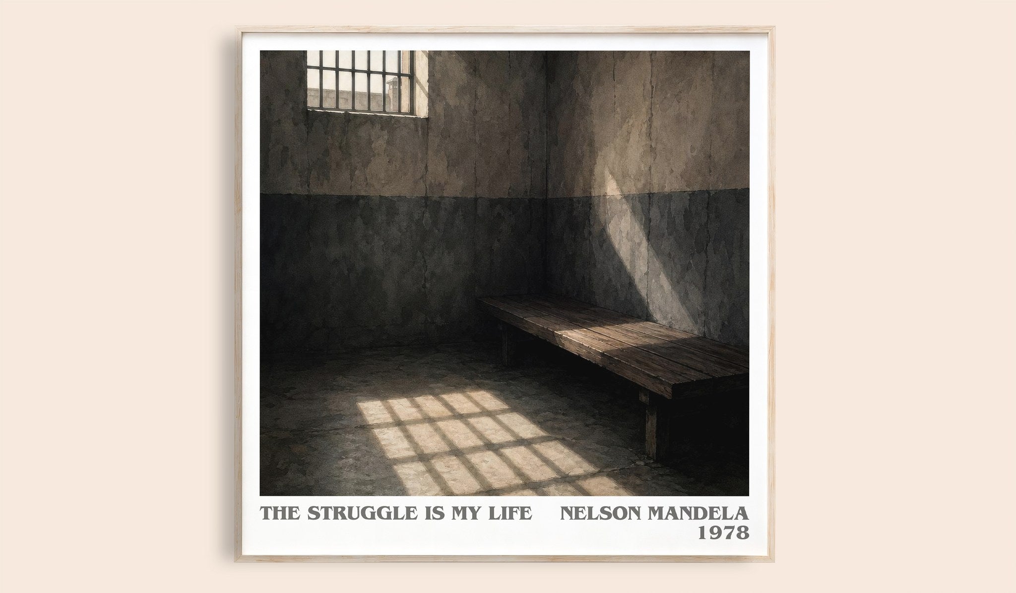 The Struggle Is My Life Literary Art Print by Nelson Mandela