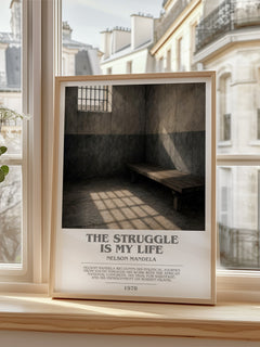 The Struggle Is My Life bookish poster colour and style options – Nelson Mandela book art