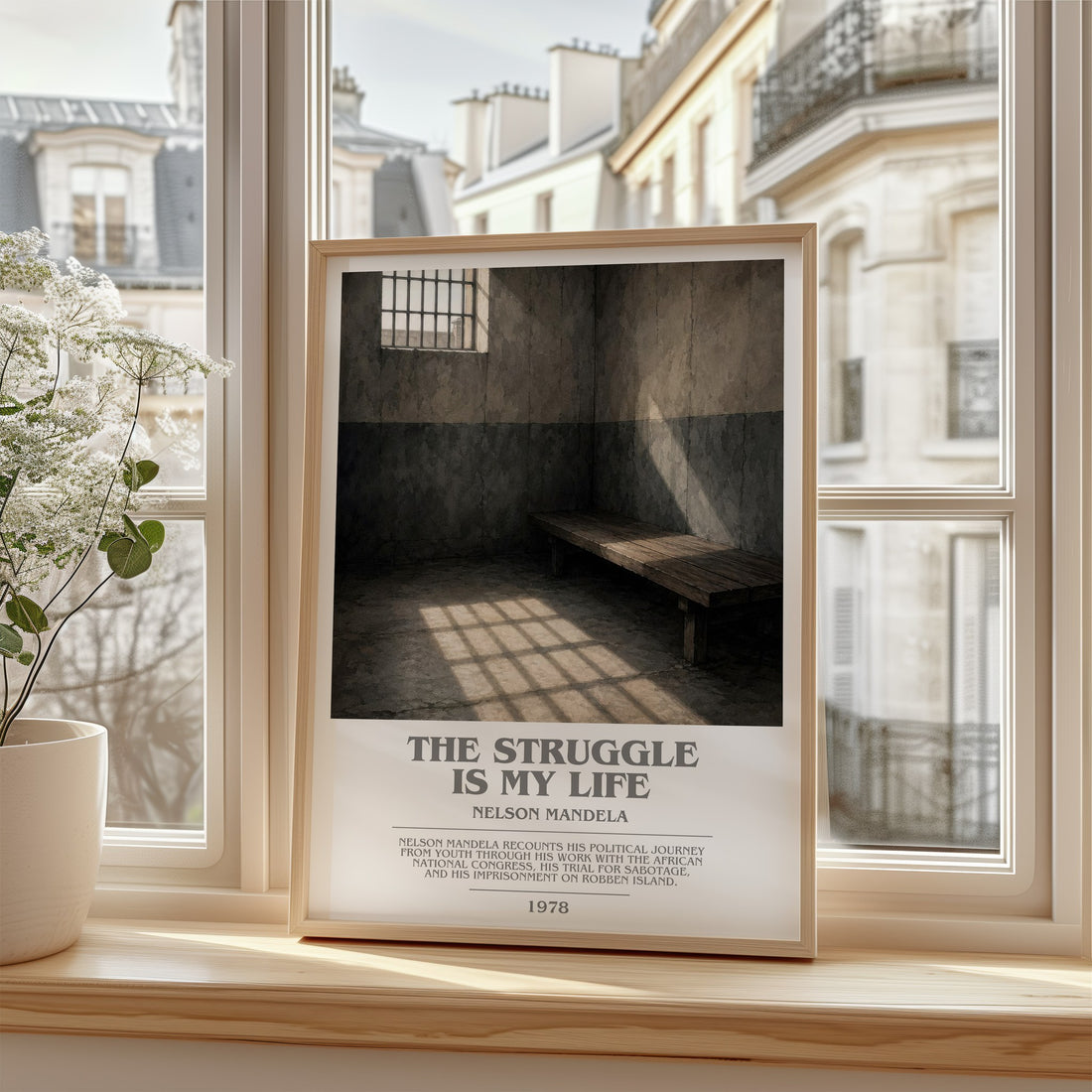 The Struggle Is My Life bookish poster colour and style options – Nelson Mandela book art
