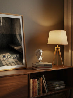 The Struggle Is My Life watercolour print on bookshelf – Nelson Mandela fan gift