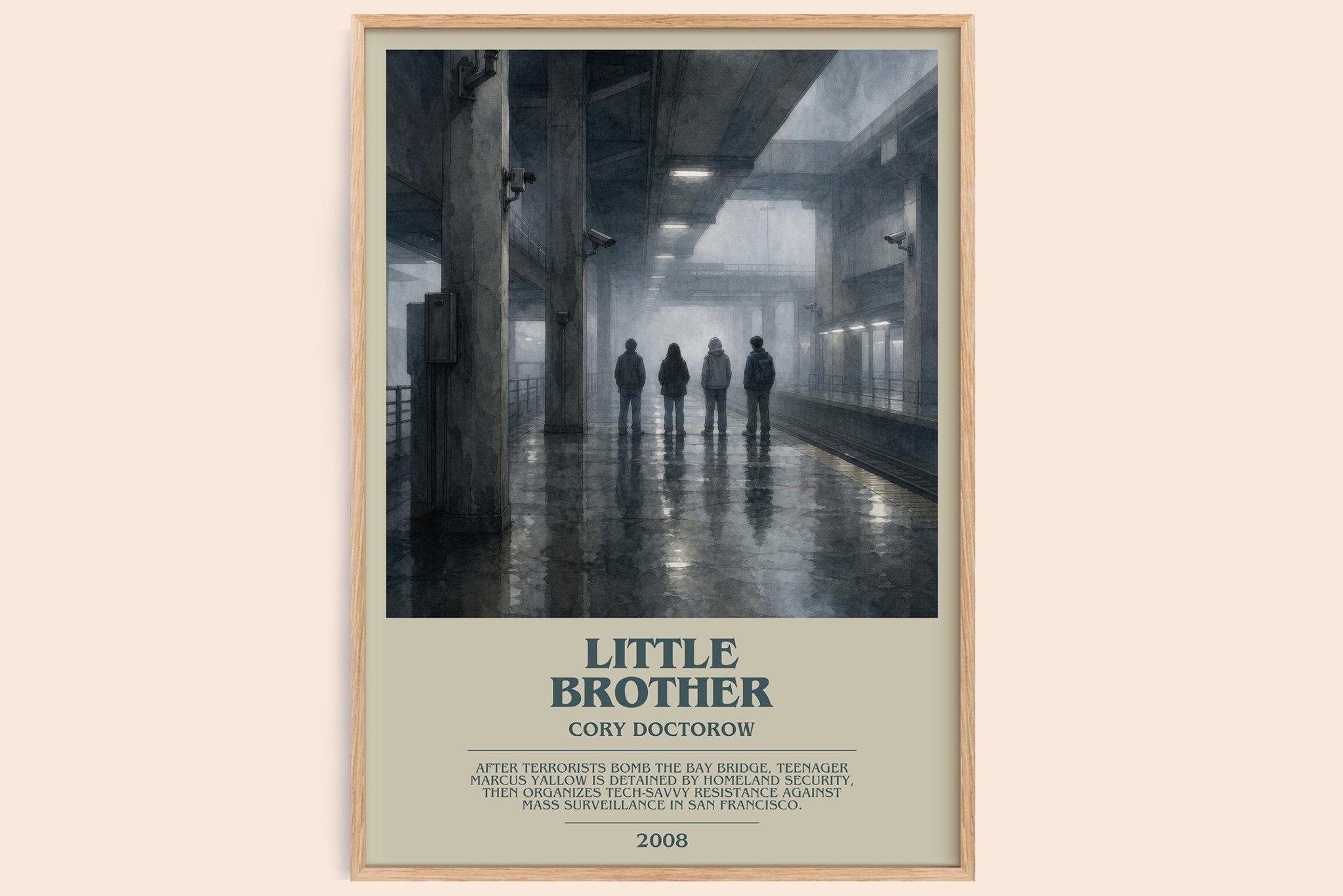 Little Brother Bookish Wall Art by Cory Doctorow