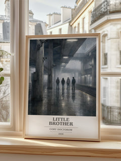 Little Brother book cover poster colour and style options – Cory Doctorow book art