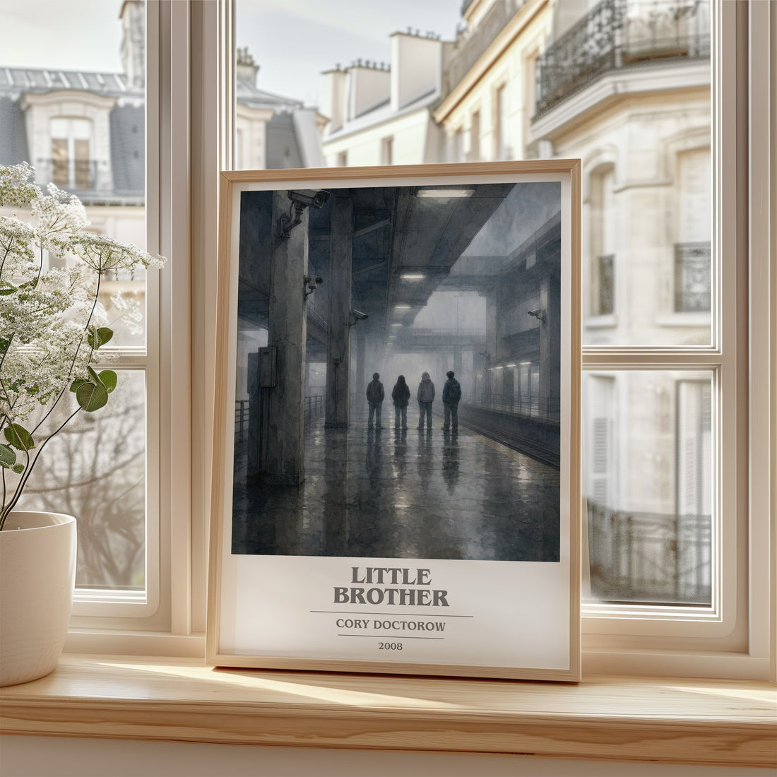 Little Brother book cover poster colour and style options – Cory Doctorow book art