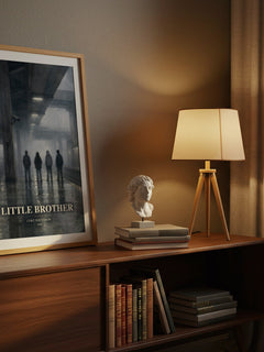 Little Brother watercolour print on bookshelf – Cory Doctorow fan gift