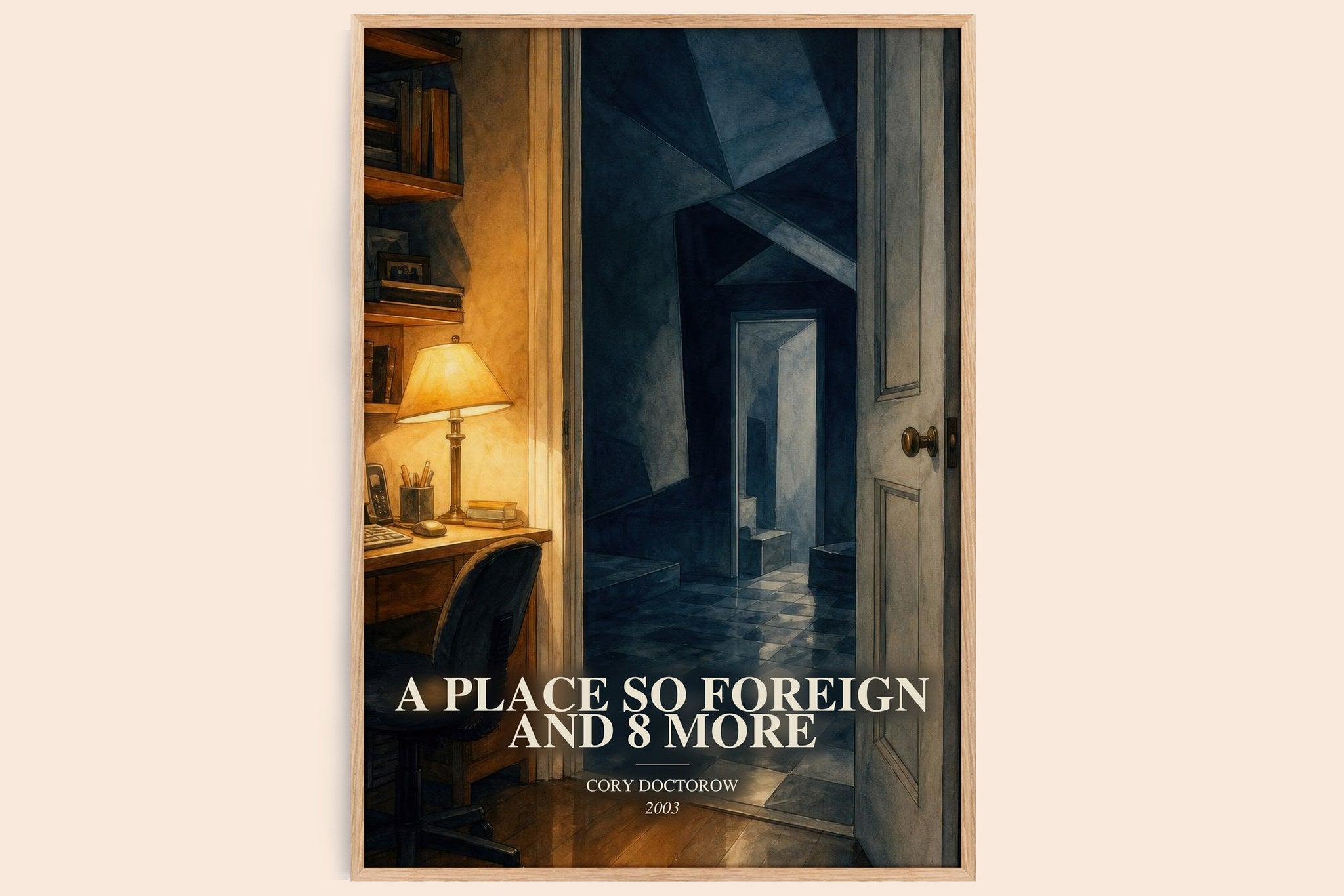 A Place So Foreign and 8 More Book Watercolour Illustration by Cory Doctorow