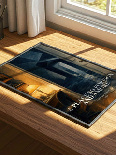 A Place So Foreign and 8 More watercolour book poster framed on wall – sci fi wall art