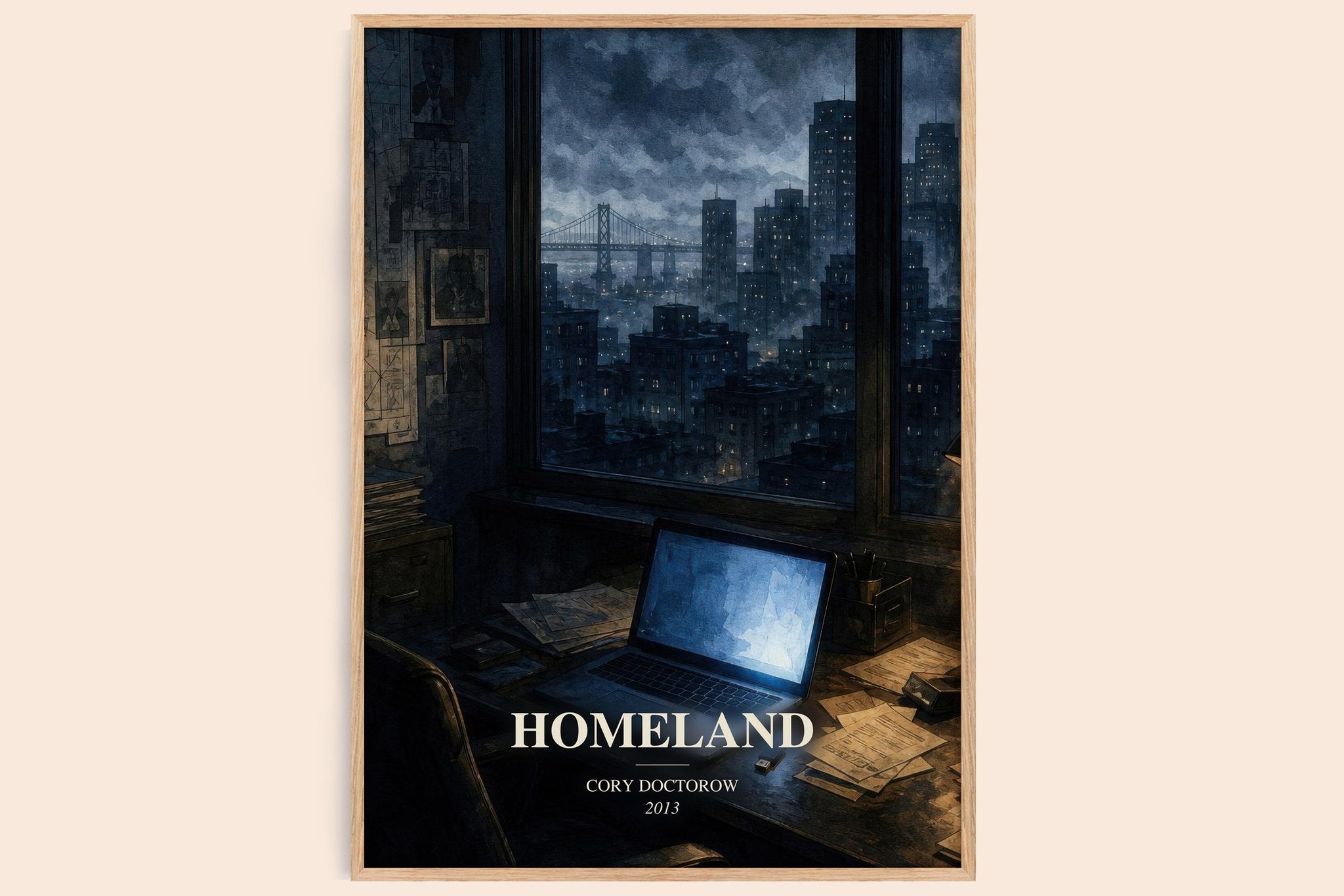 Homeland Book Watercolour Illustration by Cory Doctorow