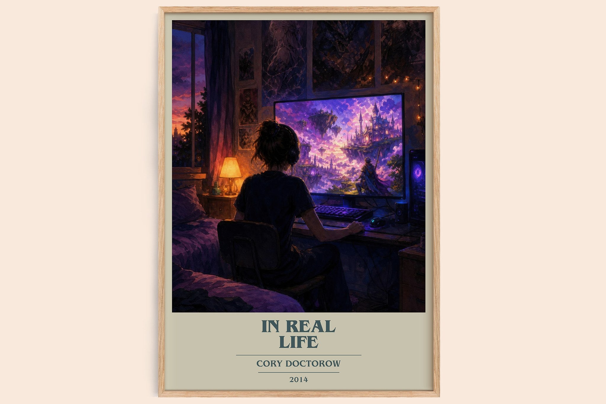 In Real Life Book Cover Poster by Cory Doctorow