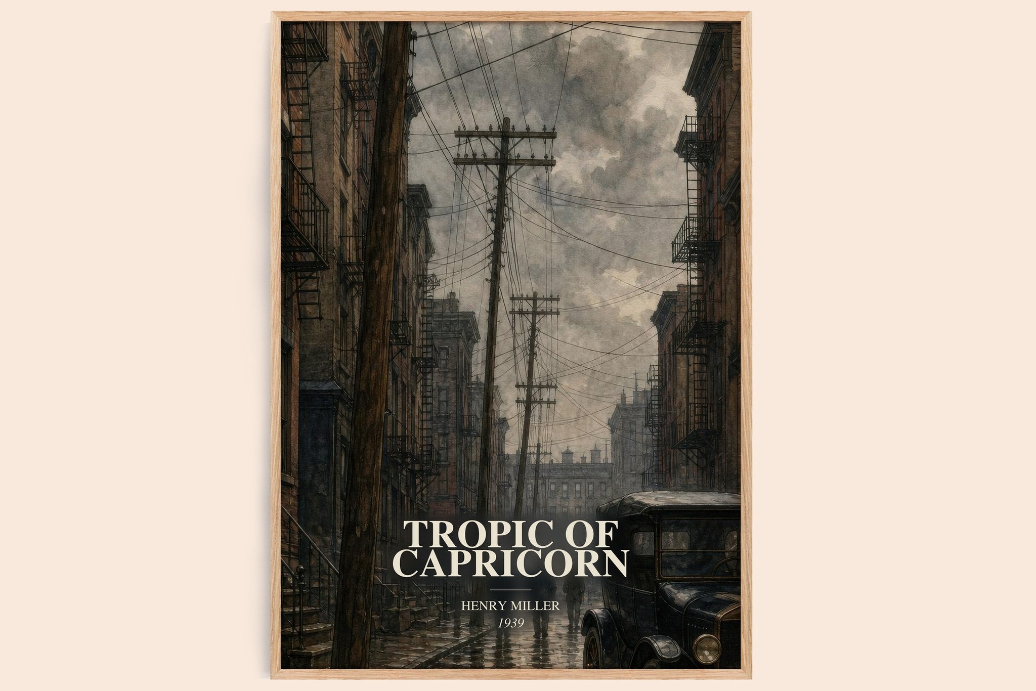 Tropic of Capricorn Book Watercolour Illustration by Henry Miller