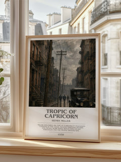 Tropic of Capricorn bookish poster colour and style options – Henry Miller book art