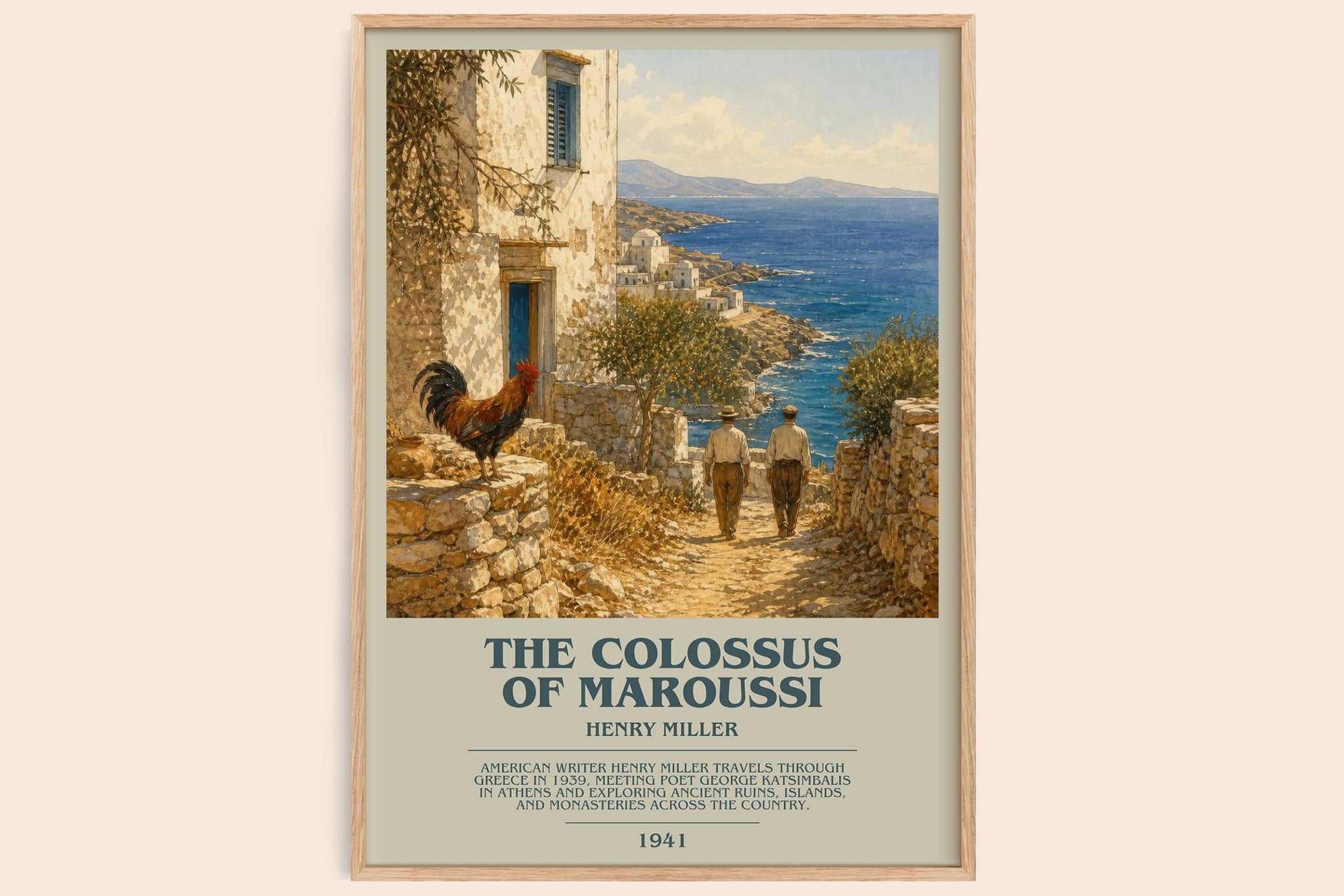 The Colossus of Maroussi Bookish Wall Art by Henry Miller