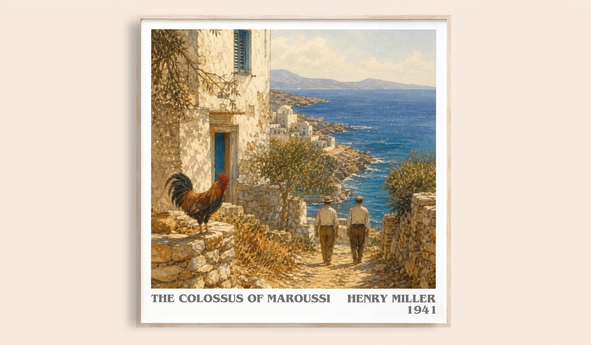 The Colossus of Maroussi Literary Art Print by Henry Miller