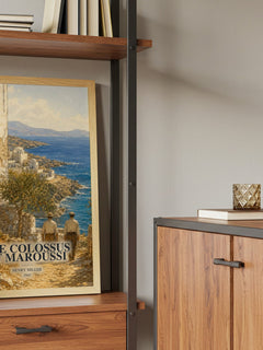 The Colossus of Maroussi book watercolour illustration paper finish options – matte satin gloss