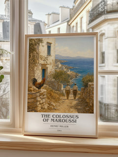 The Colossus of Maroussi book cover poster colour and style options – Henry Miller book art