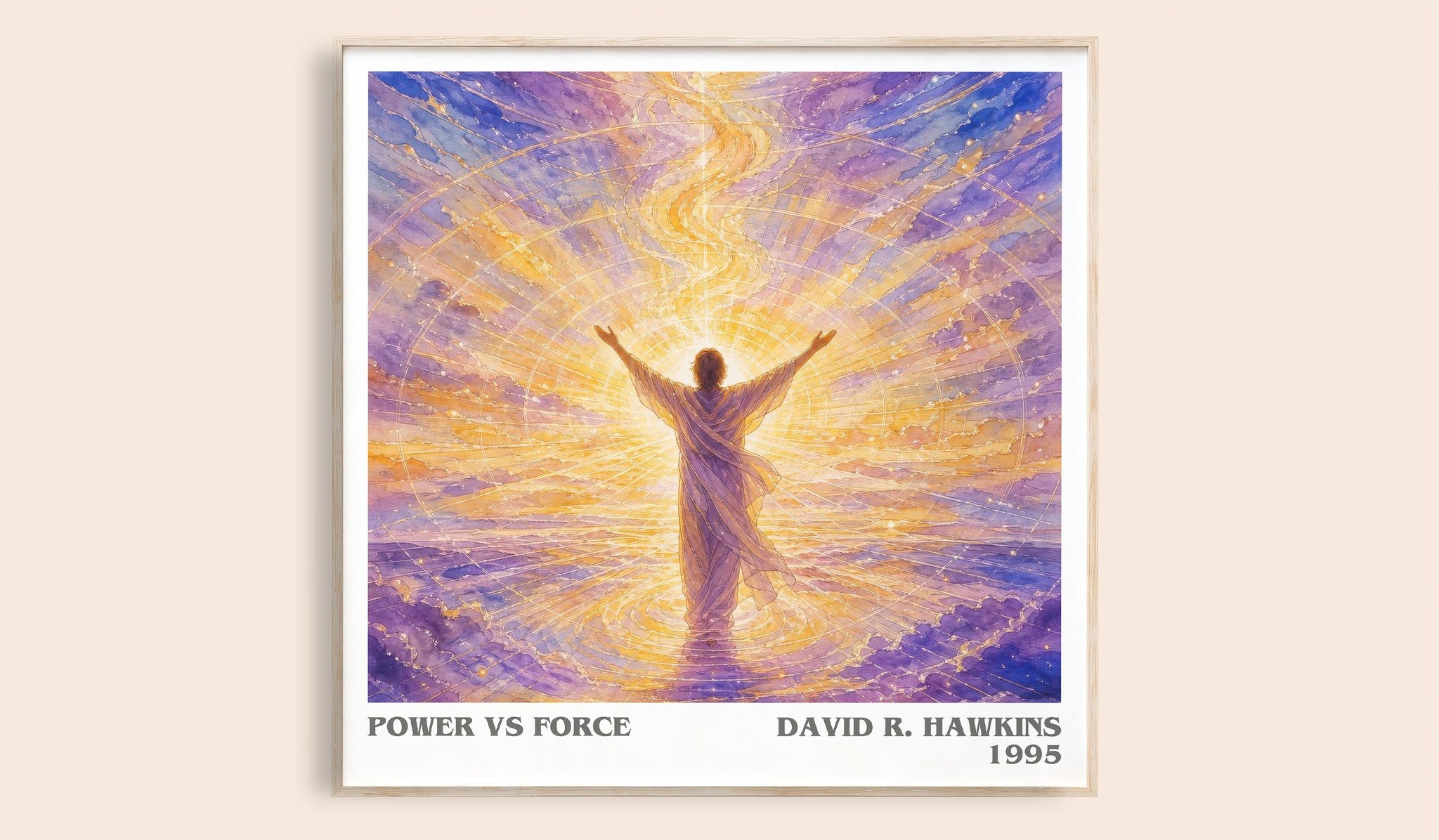 Power vs Force Literary Art Print by David R. Hawkins