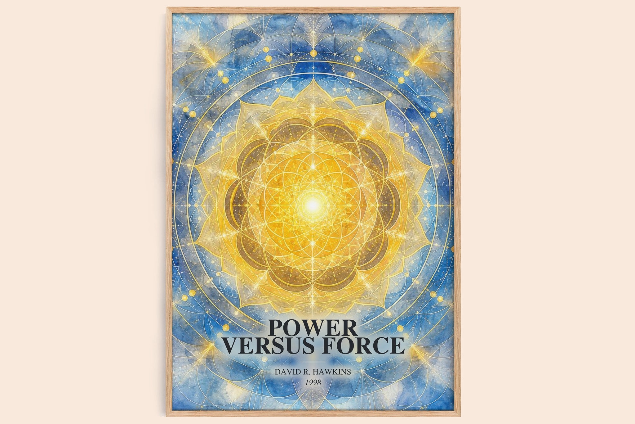 Power versus force Book Watercolour Illustration by David R. Hawkins