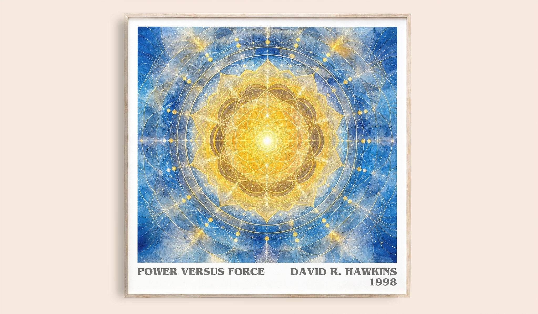 Power versus force Literary Art Print by David R. Hawkins