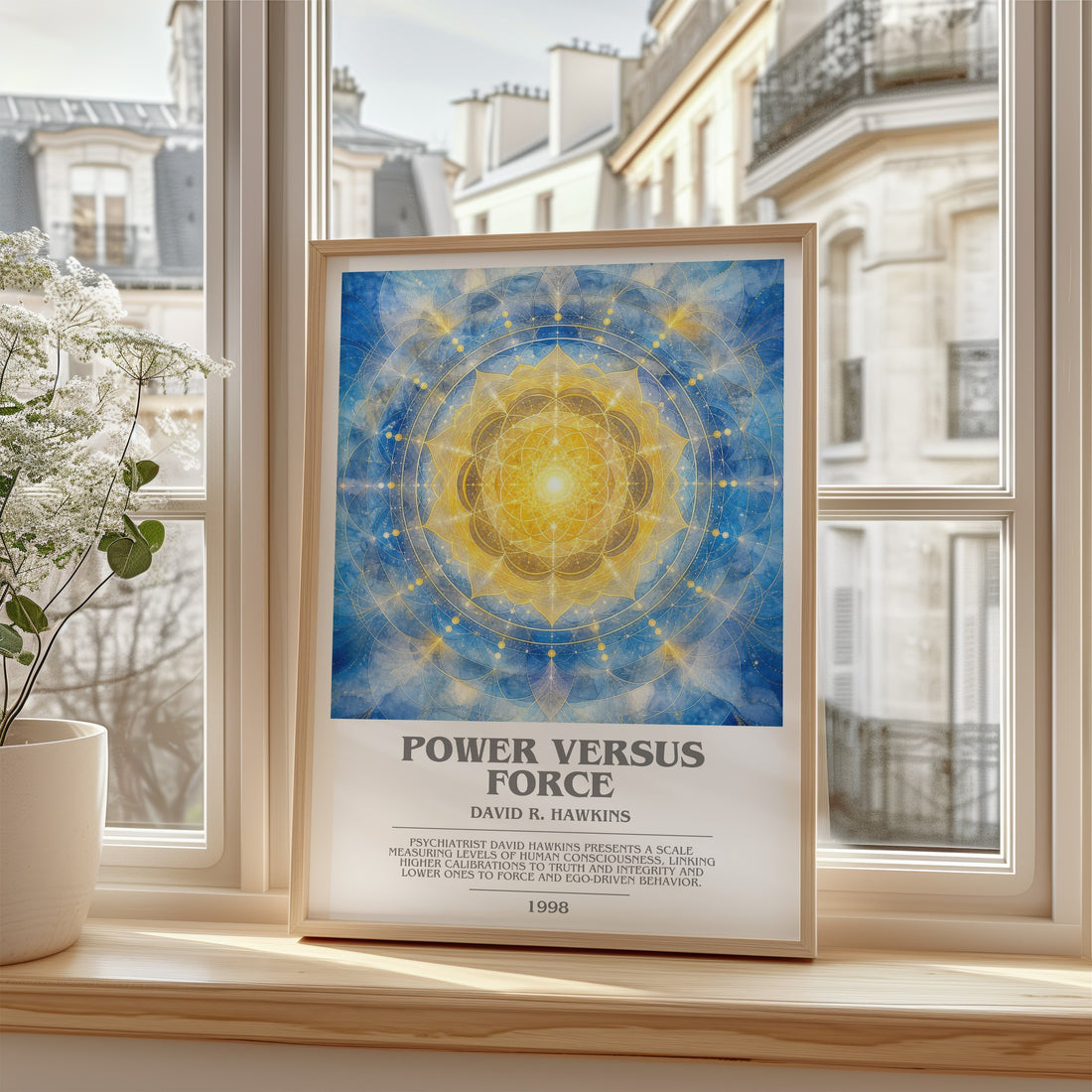 Power versus force bookish poster colour and style options – David R. Hawkins book art