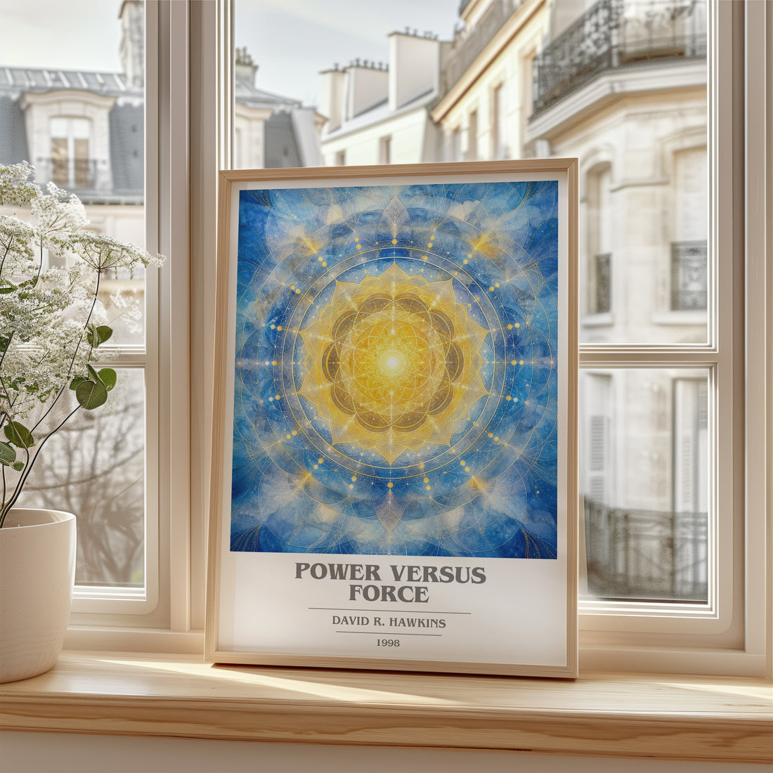 Power versus force book cover poster colour and style options – David R. Hawkins book art