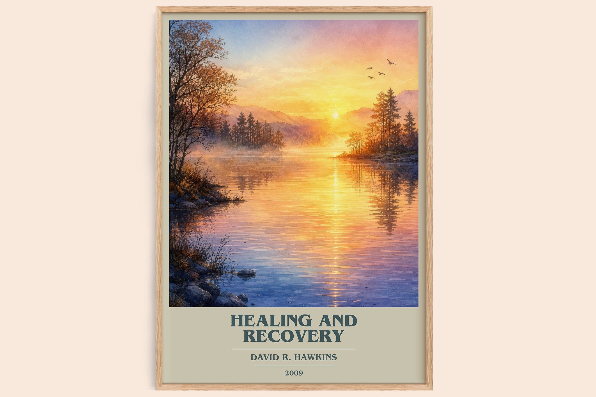 Healing and recovery Book Cover Poster by David R. Hawkins