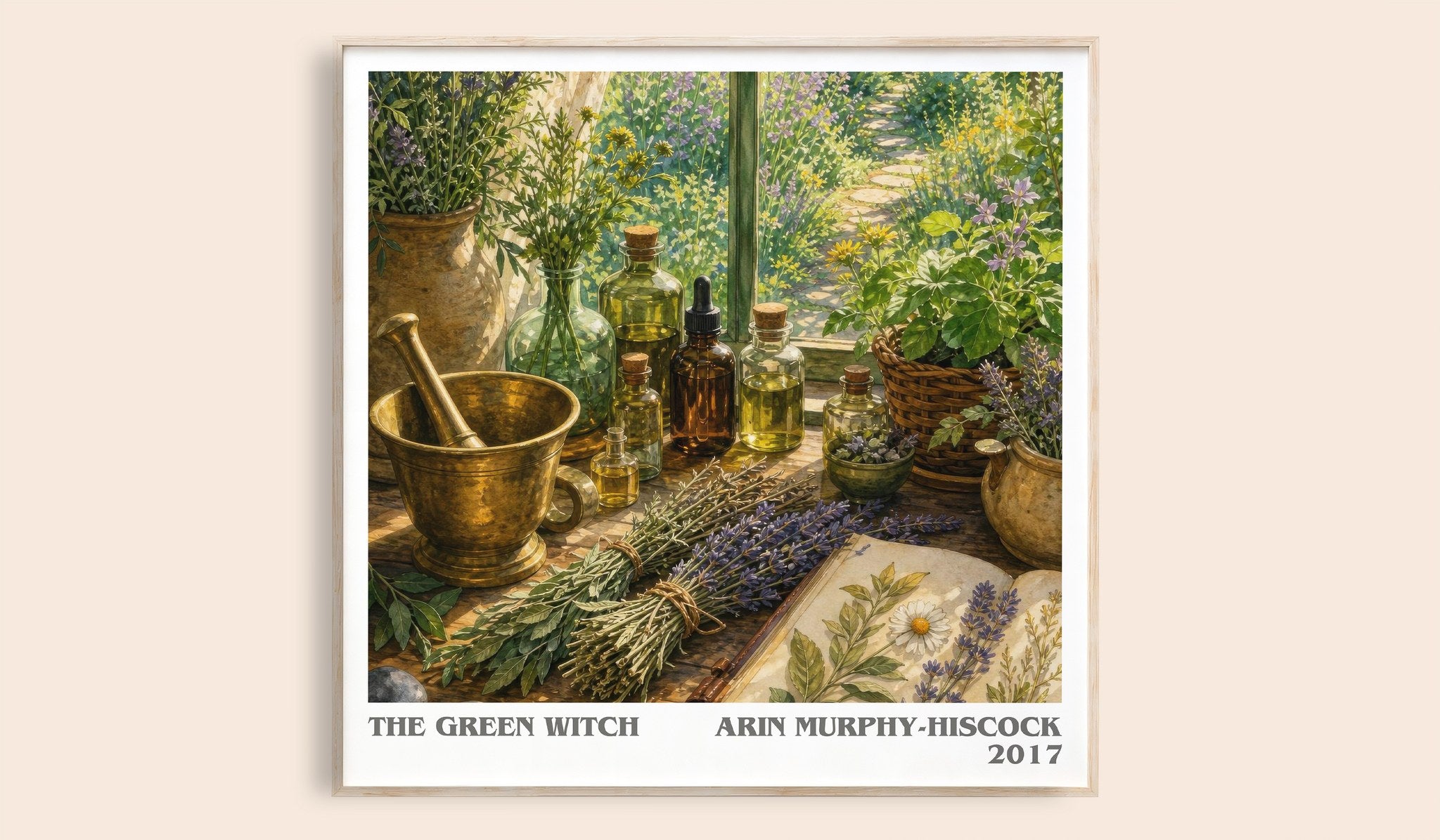 The Green Witch Literary Art Print by Arin Murphy-Hiscock