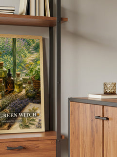 The Green Witch book watercolour illustration paper finish options – matte satin gloss