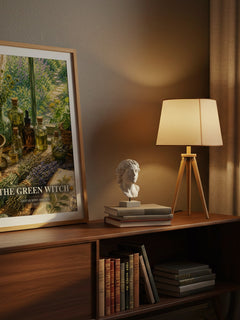 The Green Witch watercolour print on bookshelf – Arin Murphy-Hiscock fan gift