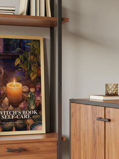 The Witch's Book of Self-Care book watercolour illustration paper finish options – matte satin gloss