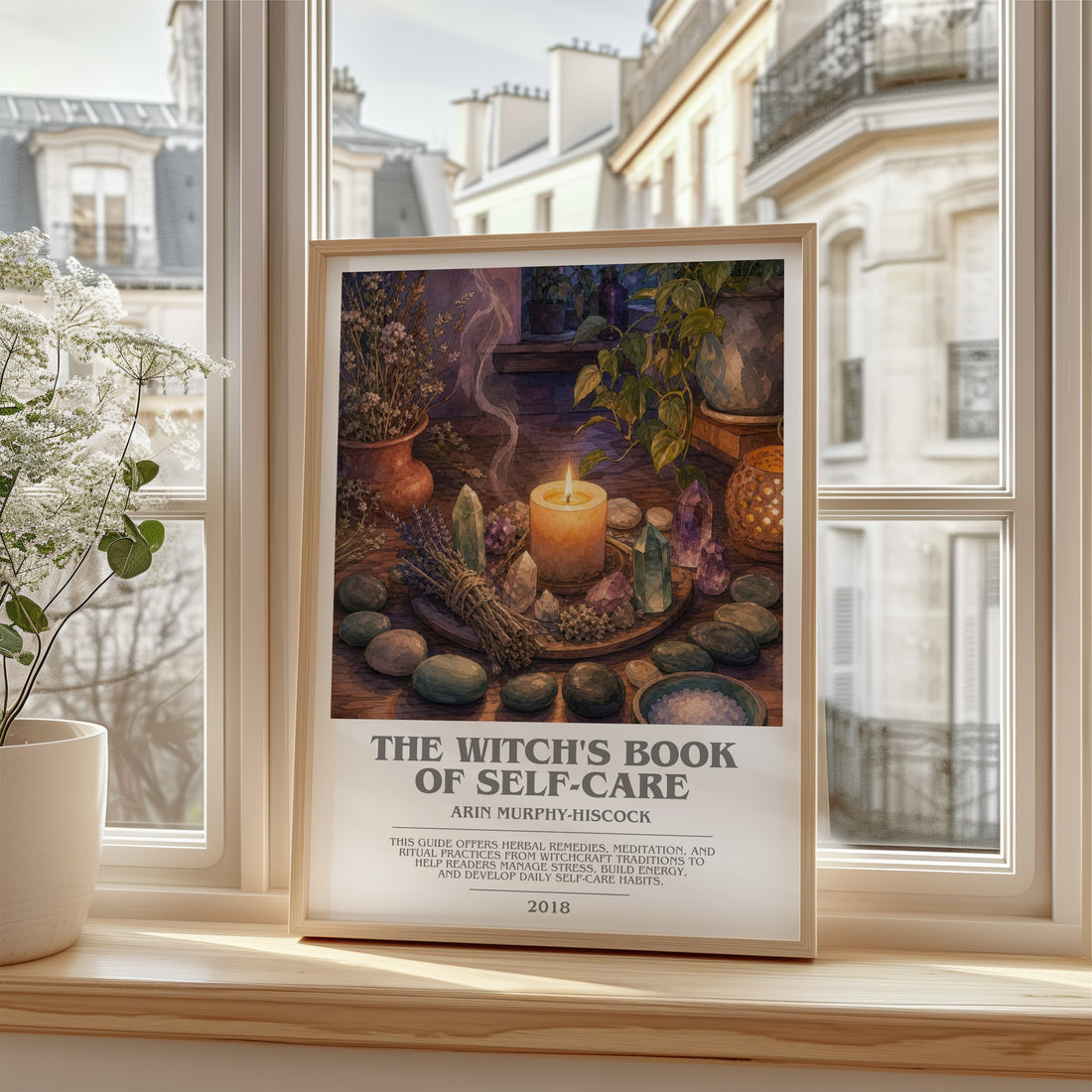 The Witch's Book of Self-Care bookish poster colour and style options – Arin Murphy-Hiscock book art